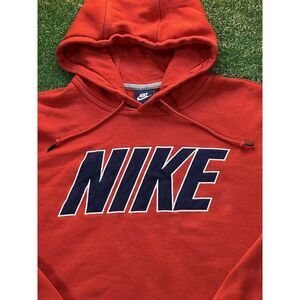 Vintage Nike Y2K Red Hoodie Pullover Sweatshirt Mens Sz XXL‎ Oversized